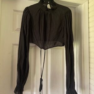 Shein Dressy Crop Top with Drawstring